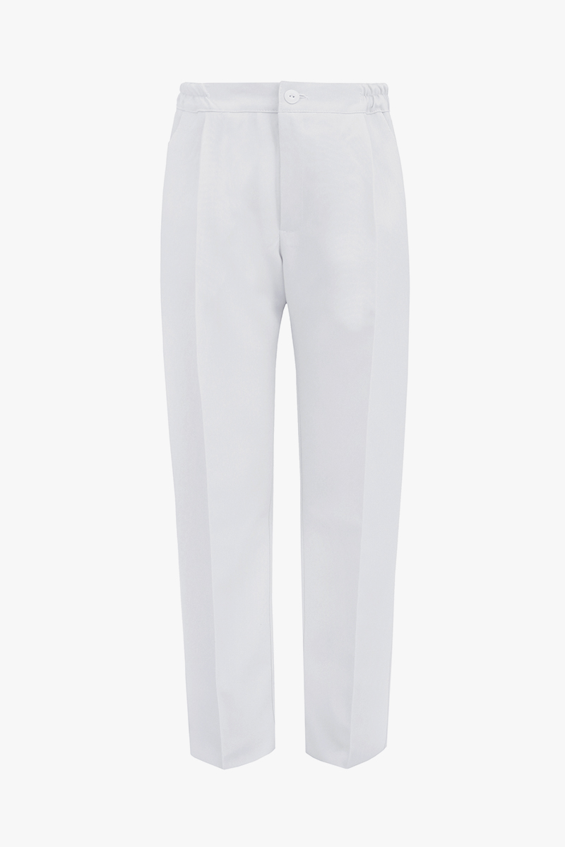 Komplet garniturowy spodnie i kamizelka biały - niestandardowy rozmiar