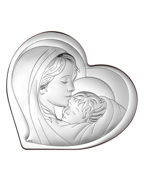 Obrazek z wizerunkiem Matki Bożej w 'sercu'