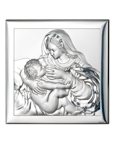 Obrazek z wizerunkiem Matki Bożej Karmiącej w kwadracie