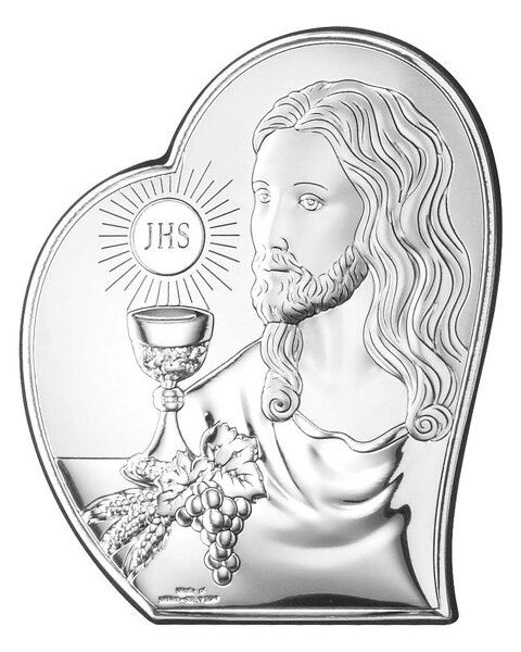 Obrazek na pamiątkę I Komunii Św. z Jezusem w 'sercu'