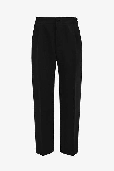 Spodnie garniturowe chłopięce czarne - niestandardowy rozmiar